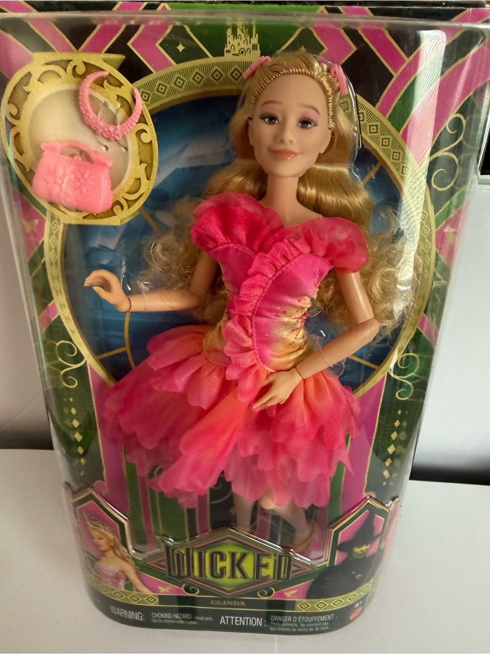 Mattel Pink and Gold Glinda Fashion Doll